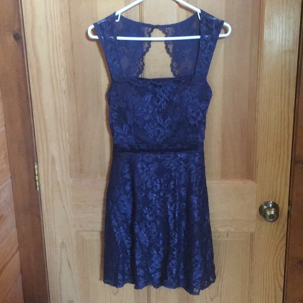 Lace Open-Back Dress